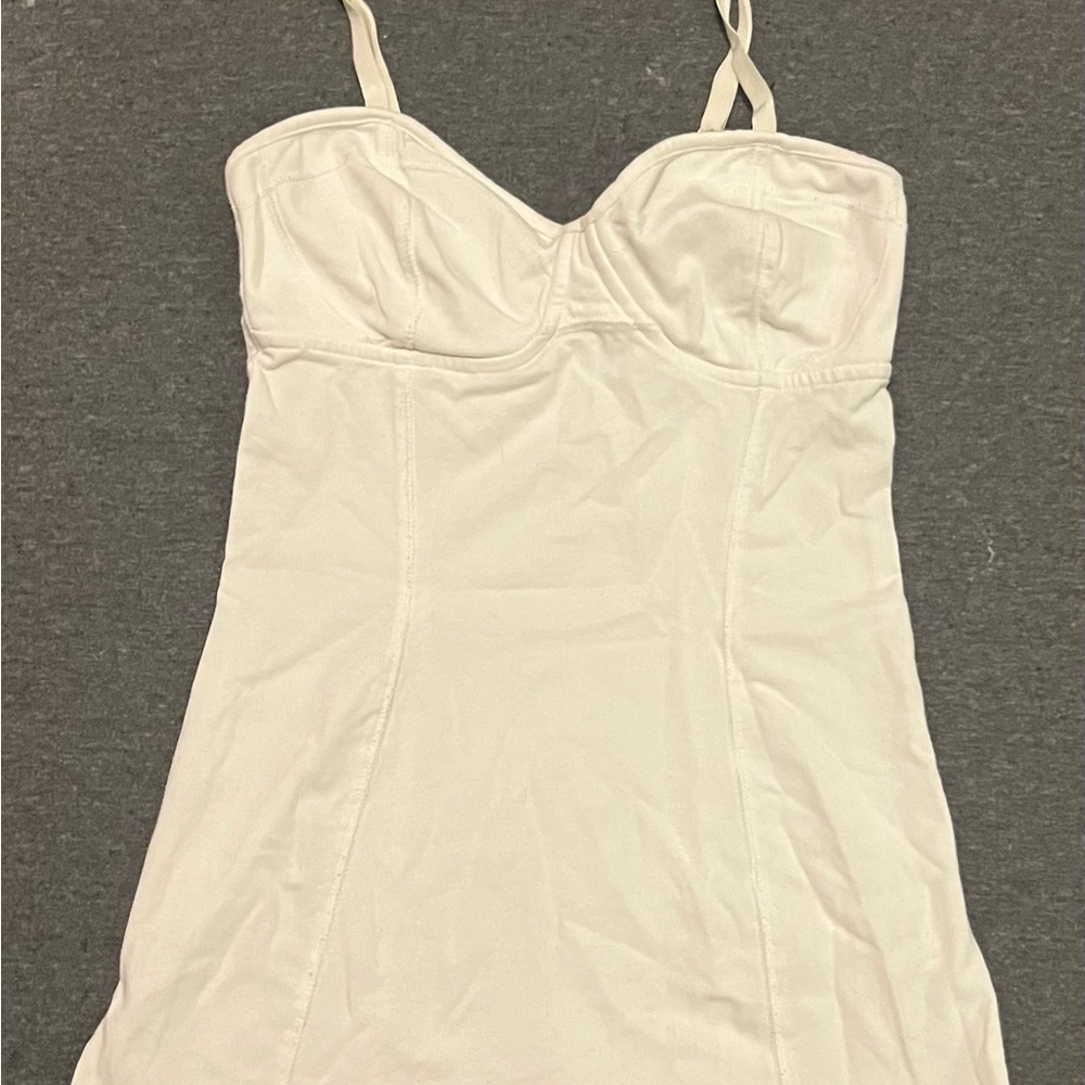 Y2K layering staple White Bustier Cami tank - Aritzia